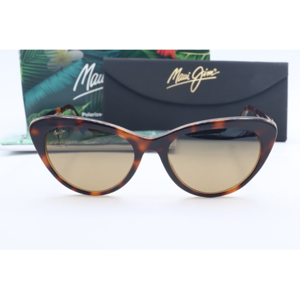 Maui Jim Kalani Mj 818-10n Tortoise Cat Eye Sunglasses Brown Polarized Lenses 54 — image 4 of 8